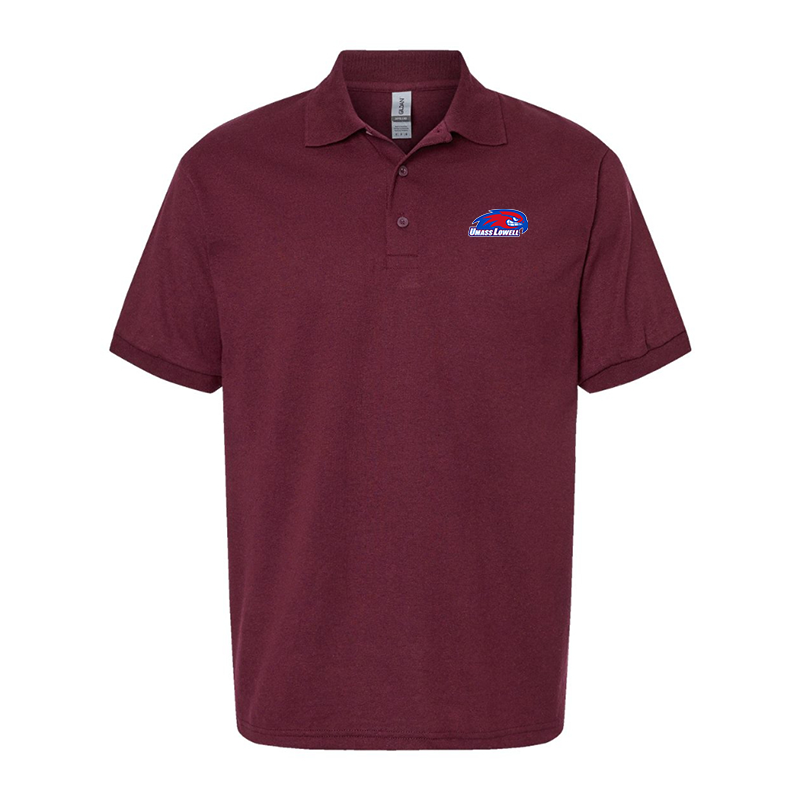 Men's UMass Lowell River Hawks Gildan Dry Blend Jersey Polo